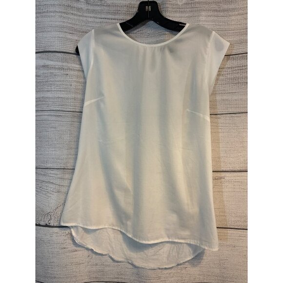 French Connection Double Material Sleeveless Blouse L - Picture 1 of 5